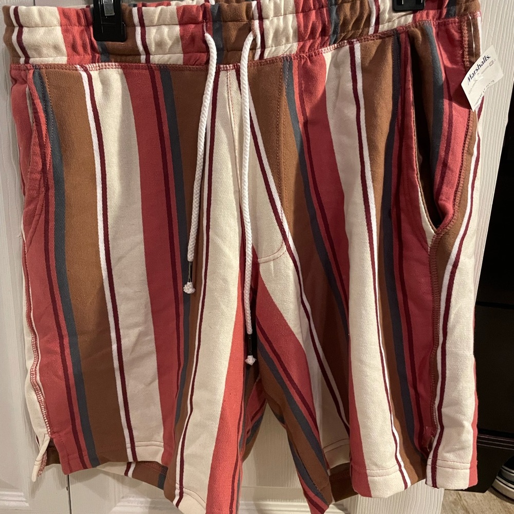 Striped PJ shorts